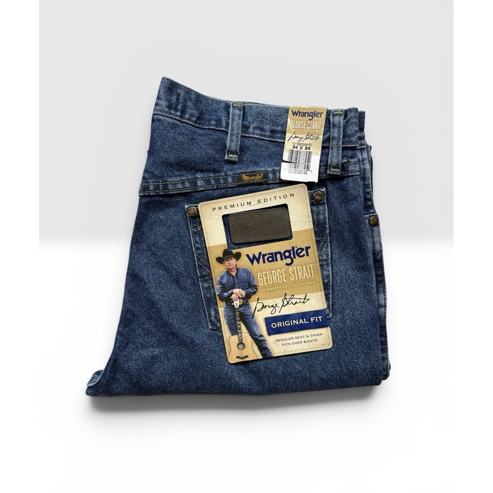 Wrangler Men's George Strait Jeans Orig Fit Cowboy Cut Sz 34x34 Denim NWT -1974